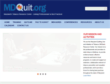 Tablet Screenshot of mdquit.org